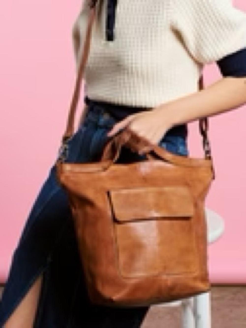 Latico Bianca -Brown Pebbled Leather Tote with Front Pocket
Great condition! - Picture 2 of 6